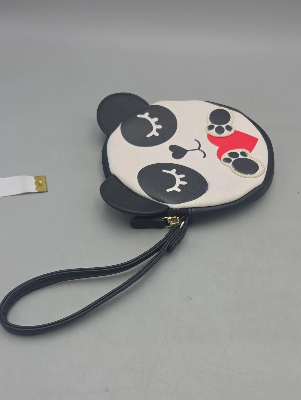 Betsey Johnson Panda Heart Large Coin purse/wristlet